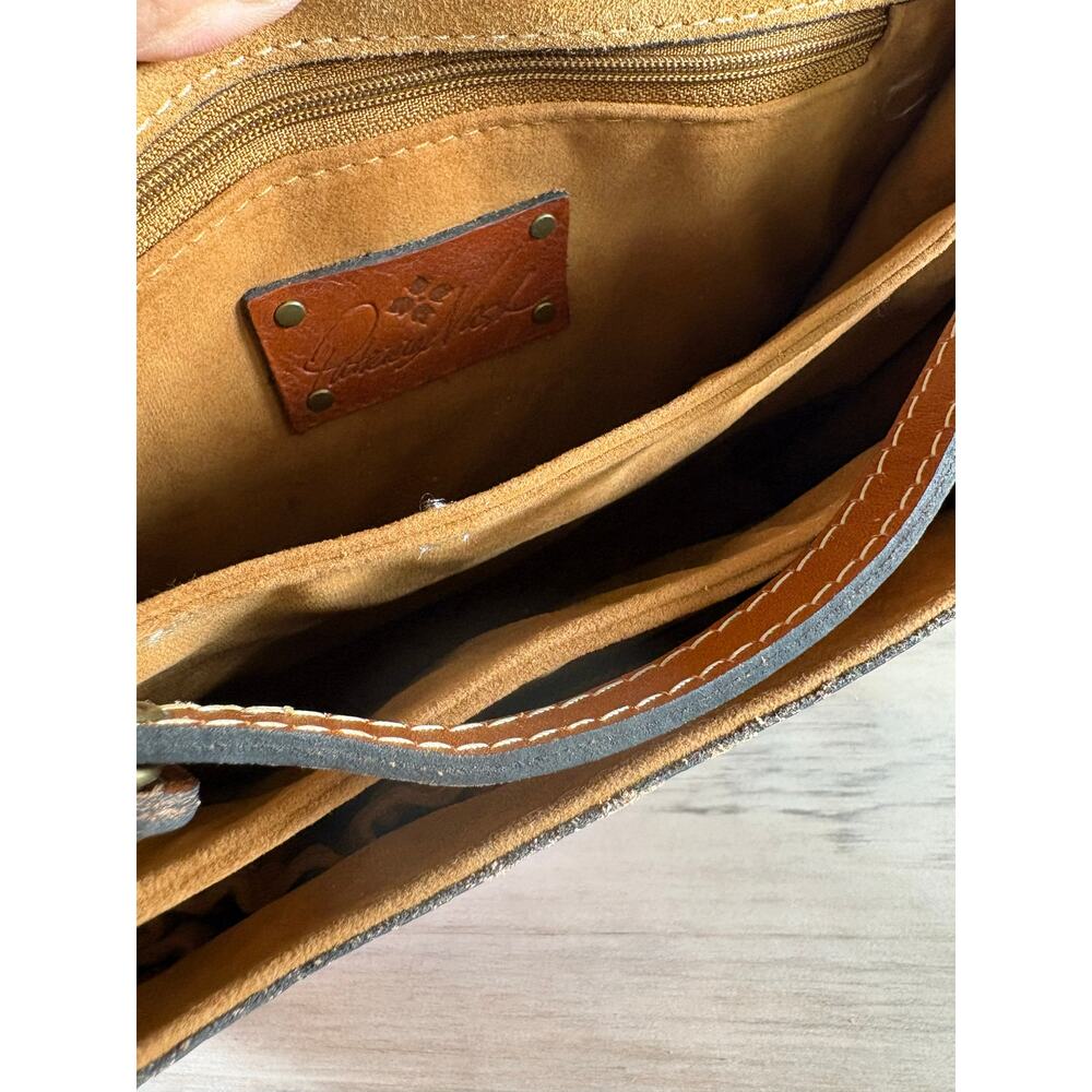 Patricia Nash Van Sannio Floral Leather Crossbody Bag Clutch Colorful‎ Trifold - Picture 8 of 8